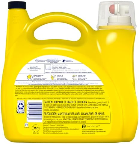 Tide Simply All-In-One Liquid Laundry Detergent, Daybreak Fresh Scent, 138 Loads, 182 fl oz