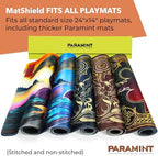 MatShield Yellow, Durable Playmat Case - Compatible with Magic The Gathering, MTG Play Mat Tube - MTG Accessories - Premium Leatherette with Fabric Interior, Magnet Snap Closure