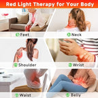 Red Light Therapy, 2 in 1 Red Light Therapy for Face and Body with Stand, Deep 660nm and 850nm Infrared Light Therapy, Red Light Therapy Device for Face, Muscles Pain, Skin, Back, Leg, Waist, Joints
