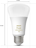 Philips Hue A19 LED Smart Light Bulbs - Flicker-Free 75w Light Bulbs - Control with Hue App - Compatible with Alexa, Google Assistant, and Apple HomeKit - E26 Base - 2 Pack