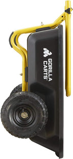 Gorilla Carts Poly Dump Cart, 2-Wheel Garden Wagon, 4 Cu Ft, 300lb Capacity