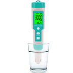Pool Salt Tester - Multifunctional 5 in 1 Salinity, PH, TDS, EC, and Temperature Meter, Pool Salinity Testing Kit, Digital Salinity Tester for Swimming Pool,Saltwater, Sea Water, Aquarium