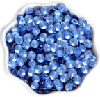 2880 Pieces SS10 Lt. Sapphire Hotfix Rhinestones Flatback Round Crystal Glass Rhinestones Gems for Crafts Nail Face Art Clothes Shoes Bags DIY