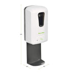 Alpine Automatic Hand Sanitizer Dispenser - Touchless Soap Dispenser with Drip Tray for Restaurant, Hospital, School, Hotel, Kitchen and Bathroom -1200mL Liquid, Gel White
