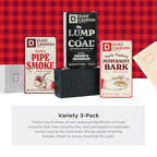 Duke Cannon Supply Co. Big Brick of Soap Bar For Men - Big Lump of Coal, Santa's Pipe Smoke, Highly Regiftable Peppermint Bark, Holiday Variety, 10 oz. (3 Pack)