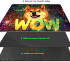 MTG Playmat Magic Card Playmat Game Mat,TCG & CCG Card Games Mat with Free Storage Bags Size 24 x 14 Inches (No with Zones,Wow-Dog)