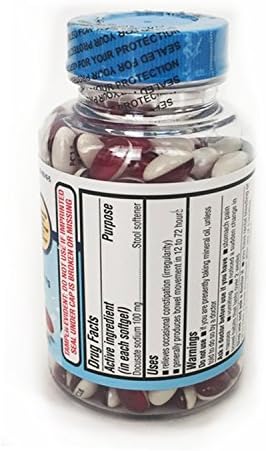 Equate - Stool Softener 100 mg, 280 Softgels (Compare to Colace)