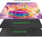 MTG Playmat Magic Card Playmat Game Mat,TCG & CCG Card Games Mat with Free Storage Bags Size 24 x 14 Inches (No with Zones,Dragon3)