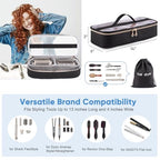 Hair Tools Travel Case with Black Hair Dryer Bag, Hair Tools Travel Carrying Case for Shark FlexStyle/SmoothStyle - Hair Dryer Case Flat Curling Iron Travel Organizer