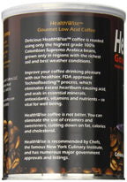 HealthWise Low Acid Ground Coffee | Colombian Arabica | Healthier Coffee for Sensitive Stomachs - Acid Reflux, Heartburn, Gastro Issues | 12 oz - 340 gm (1)