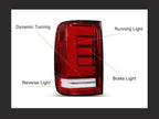 OQHAIR Dynamic Tail Light Assembly 1 Pair Car Rear Taillight Tail Lamp Dynamic Turning Running Brake Pickup Rear Taillamps LED Taillights For VW For Amarok 2010-2021