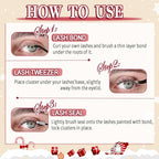 Glitter Lashes Glitter Lash Clusters 10-20mm Cluster Eyelash Extensions 168Pcs Fluffy Lash Clusters C Curl Individual Lashes for New Year Christmas Halloween Cosplay Party False Eyelashes, by Anforlin