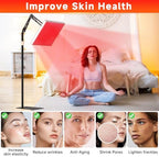 Red Light Therapy, 2 in 1 Red Light Therapy for Face and Body with Stand, Deep 660nm and 850nm Infrared Light Therapy, Red Light Therapy Device for Face, Muscles Pain, Skin, Back, Leg, Waist, Joints