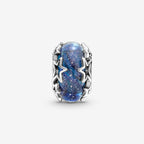 PANDORA Galaxy Blue & Star Murano Charm - Bracelet Charm for PANDORA Moments Bracelets - Stunning Women's Jewelry - Gift for Women - Made with Sterling Silver - With Gift Box