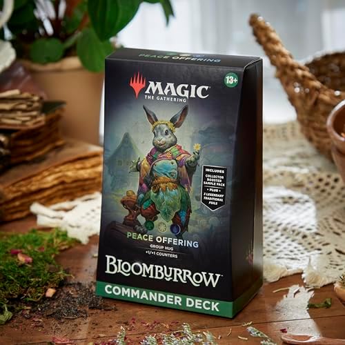 Magic: The Gathering Bloomburrow Commander Deck - Peace Offering (100-Card Deck, 2-Card Collector Booster Sample Pack + Accessories)