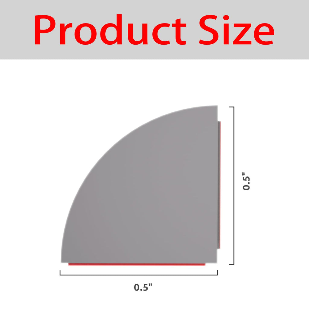 Flexible Quarter Round Molding, Mini Peel and Stick Rubber Trim Moulding(155Inch)