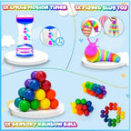 60 Pack Sensory Fidget Toys for Kids Classroom, Autism Sensory Product Calm Down Fidgets for Kids Age 5-7, 8-12, ADHD Stress Relief Travel Toys Christmas Stocking Stuffers for Kid Teens