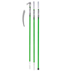 Jameson LS-Series Hollow Core Landscaping Tree Trimming Kit | 16” Barracuda Saw Blade | 18-Foot Reach | Fiberglass Poles with Leaf Spring Locking Buttons | Tree Pruning & Trimming Tool