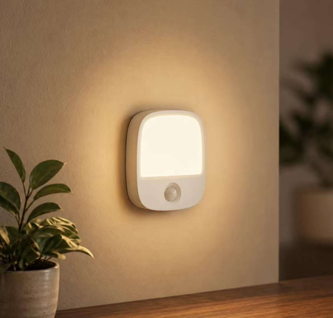 EZVALO Rechargeable Motion Sensor Night Lights, 2 Pack Magnetic Stick-On LED Lights with 3 Color Temperatures, Dimming Memory 1000mAh Battery Light for Closet, Bedroom, Hallway, Stairs, Bathroom