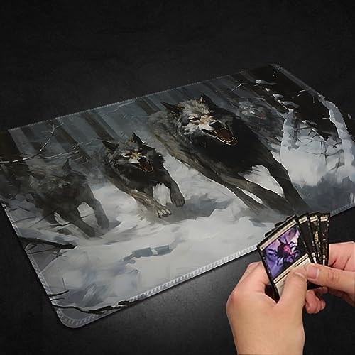 Playmat for MTG, with Free Storage Bags,Game Mat 24 x 14 inches, TCG and Board Game Mat for Cards,Mousepad Desk Mats (Regular,Magic Mat 5)