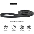Pull Up Bands, Resistance Bands, Pull Up Assistance Band Exercise Bands for Men & Women Working Out, Body Stretching, Physical Therapy, Muscle Training - Black