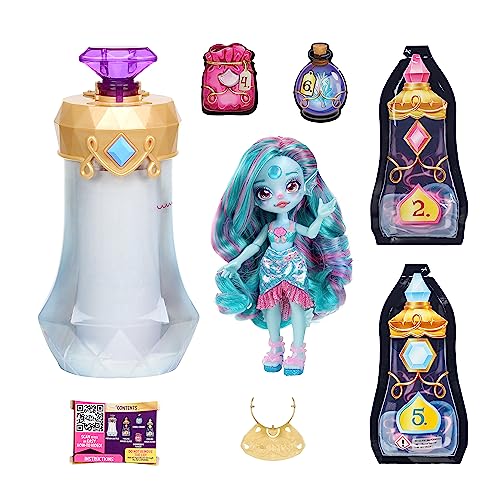 Magic Mixies Pixlings. Marena The Mermaid Pixling. Create and Mix A Magic Potion That Magically Reveals A Beautiful 6.5" Pixling Doll Inside A Potion Bottle! Gifts for Kids, Ages 5+