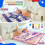 2 in 1 Magnetic Color and Number Maze,Montessori Toys for Toddler Boys,Wooden Magnet Balls Puzzles,Toddler Busy Board Game,Preschool Learning Activities