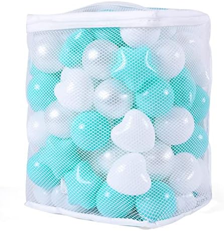 GOGOSO Ball Pit Balls Shapes for Kids - 100 Pieces Crush Proof Stress StarBalls BPA&Phthalate Free Non-Toxic Soft Plastic Ball for Baby Birthday Pool BallPit Accessories
