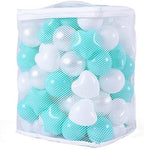 GOGOSO Ball Pit Balls Shapes for Kids - 100 Pieces Crush Proof Stress StarBalls BPA&Phthalate Free Non-Toxic Soft Plastic Ball for Baby Birthday Pool BallPit Accessories