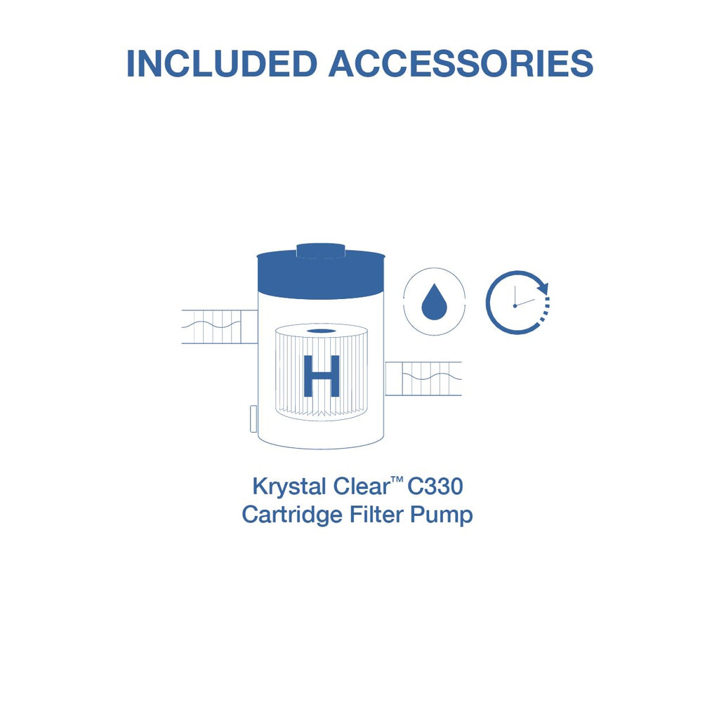 INTEX 26701EP 10Ft X 30In Prism Frame Premium Above Ground Swimming Pool Set with Filter Pump