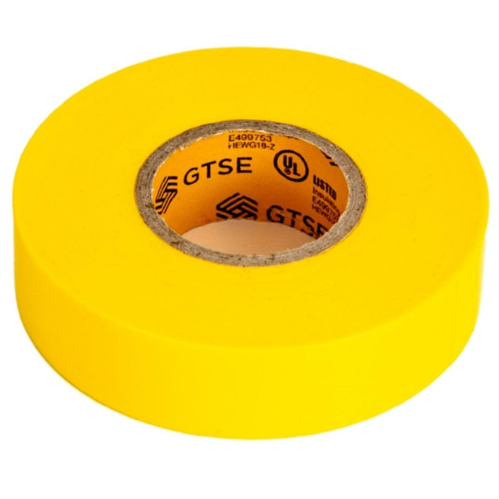 GTSE - Yellow Electrical Tape 3 Rolls, 3/4in x 66ft, UL/CSA Listed