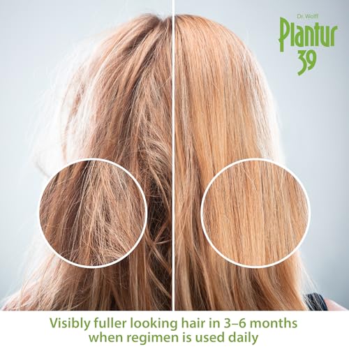 Plantur 39 Phyto Caffeine Women's 3 Step System for Fine, Thinning Natural Hair Growth - Shampoo, Conditioner, Tonic