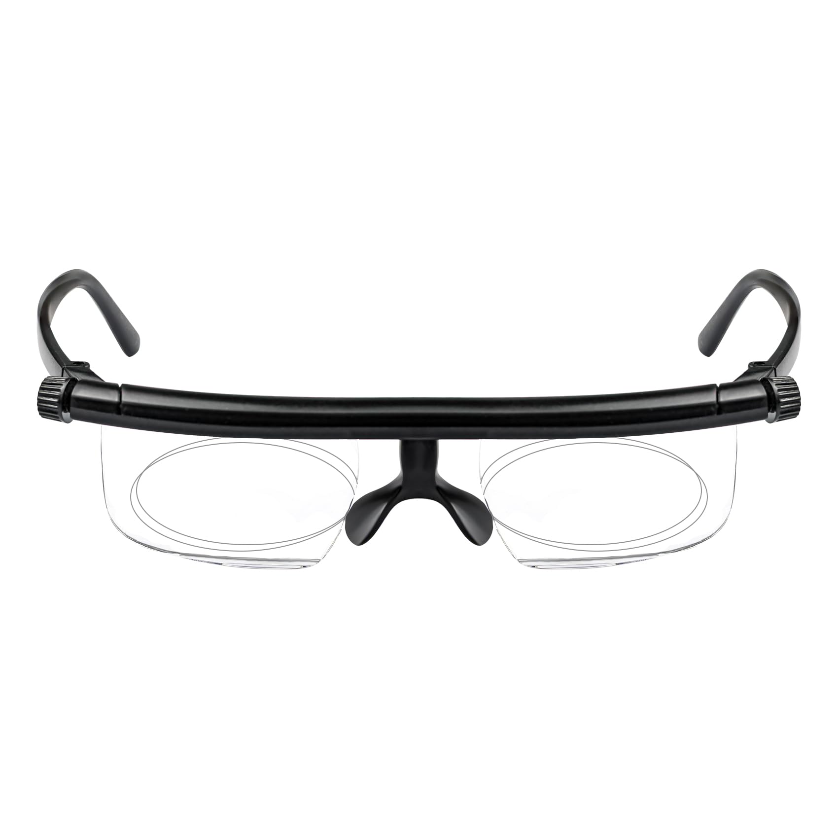 Ouolipraa Flex Focal Adjustable Glasses Dial Vision Reading Glasses Zoom Eyeglasses for Men Women One Power Auto Focus 0D to 400D Presbyopic Readers Variable Focus Eyewear Read Distance Near Far Sight