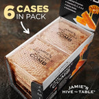 Jamie's Hive To Table 100% Raw Honeycomb, 72 Oz (Pack of 6) – All-Natural Pure Georgia Honeycomb – Fresh Georgia Honeycomb with Bee Pollen and Propolis, No Additives or Preservatives, Non-GMO