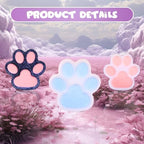 3pcs Big 5.5in Thin Squishy Cat Paw Squeeze Toys,Cute Kawaii Squishies,Cat Paw Fur Ball,Jelly Kitty Paw Squishy Funny for Adults Kids (3pcs Black+Pink+Blue Big 5.5in Thin)