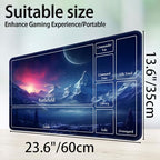 for MTG Game Playmat, for Magic TCG Rubber Play mat,Tabletop Card Playmats with Smooth Surface,Trading Card Inked Game Mat with New Zones,Battle Game,Snow Mountain Moon