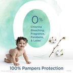 Pampers Pure Disposable Baby Diapers, Hypoallergenic and Fragrance Free Protection Size 2, 128 Ct. with Aqua Pure 4X Pop-Top Sensitive Water Baby Wipes, 224 Ct.