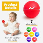 200 Ball Pit Balls for Toddlers with Storage Bag - 7 Bright Colors, Crush Proof, Great Play Toys for Tents, Pools, and Party
