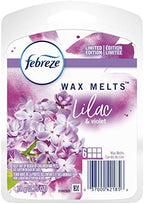 Febreze Odor-Eliminating Wax Melt Air Freshener Refills, Lilac & Violet