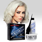 MANIC PANIC Blue Lightning Hair Bleaching Kit - (Super Strength) - 30 Volume Cream Developer With Mega Blue Toner Powder - Neutralizes Warm Tones, Lifts up to 5 Levels of Lightening - Hair Lightener