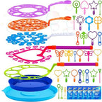 JOYIN Big Bubble Wands Set, Giant Bubble Wand Toys with Tray Bulk for Kids Adults, Summer Toys, Birthday Party Favors, Outdoor Activities, Easter Basket Stuffers