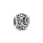 PANDORA Openwork Sun, Stars & Moon Charm - Gift for Her - Compatible Moments - Sterling Silver - With Gift Box