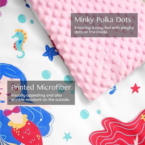 JOIEDOMI Toddler Nap Mat for Preschool 55''x30'' Sleeping Mat with Removable Pillow and Minky Blanket for Kids Ages 3-7 Roll Up Soft Kids Sleeping Bag for Boys Girls Kindergarten Daycare Sleepover