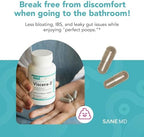 SANE MD - Viscera 3 Postbiotics with Tributyrin - Sodium Butyrate Supplement for Gas and Bloating Relief - Gut Health - IBS & Leaky Gut Butyric Acid Supplement - NSF Certified - 30 Capsules