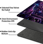Playmat for MTG, with Free Storage Bags,Game Mat 24 x 14 inches, TCG and Board Game Mat for Cards(Regular,Magic Mat 14)