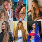 ZRQ 24 Inch Ocean Wave Crochet Hair 7 Packs Curly Braiding Hair Deep Wave Twist Crochet Hair for Boho Goddess Box Braids Goddess Locs Bohemian Braiding Hair Extensions #T27613