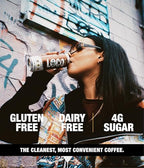 Loco Coffee Mocha Oat Milk Latte Cold Brew Coffee [Mocha] 11 Ounce Can, 12 Count | Medium Roast, 180mg Caffeine | Gluten Free and Dairy Free | Low Sugar, Low Calorie Iced Coffee