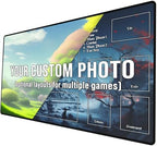 Ships Next Day, Made in USA - Customizable Collectible Card Game Mat for Competiton or Casual Play - Tournament Legal Playmat with Personalized Design Option, Choose Your Own Layout, 24x14