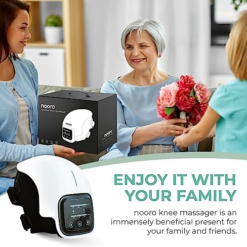 nooro Portable Knee Massager with Heat, Red Light, & Massage Therapy, Relax Tight Muscles and Helps Minor Joint Stiffness and Discomfort, Hands-Free Design