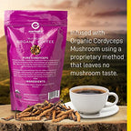 Enerhealth Botanicals NutriCafé Pure Cordyceps – Fairly Traded, Low Acid, Medium Roast Whole Arabica Bean Coffee, Infused with Organic Mushroom Extracts to Increase Vitality, Stamina, & Energy – 12 oz
